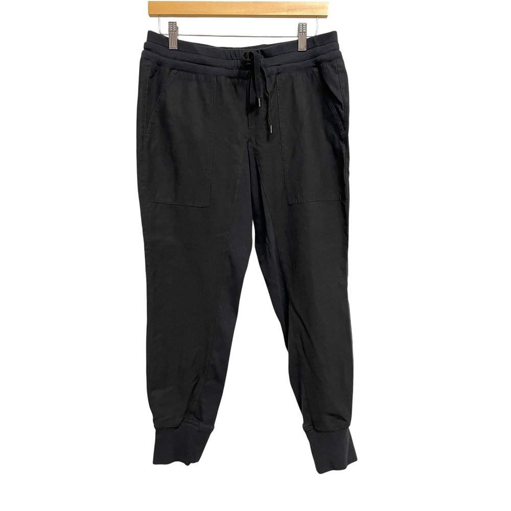 Cabi Busy Jogger Pants Womens Small Black Lyocell Blend Stretch Utility Casual